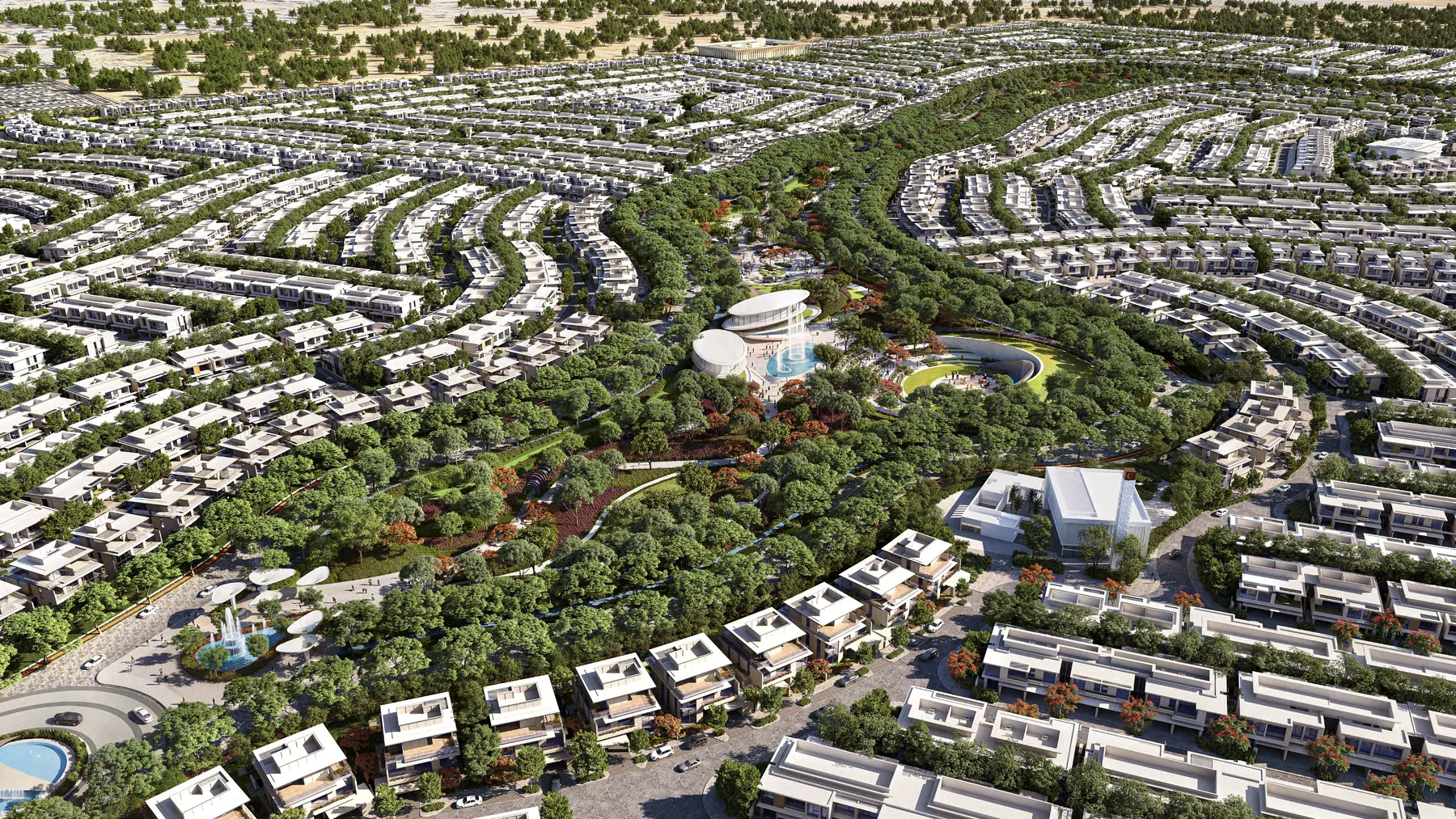 Azizi Florence townhouse and villa community exterior